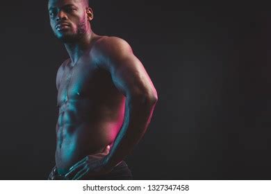 African Male Athlete Naked Torso Six Stock Photo Shutterstock