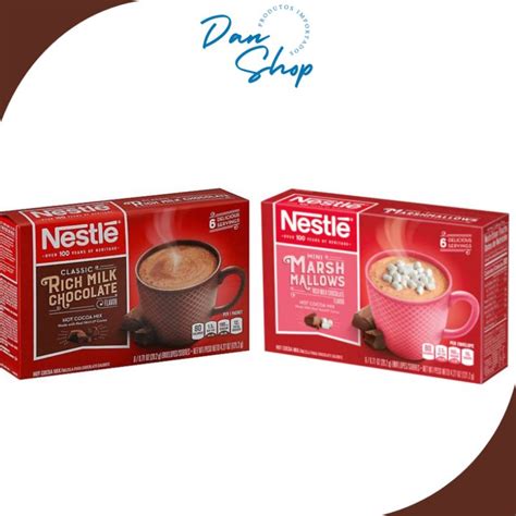 Nestle Hot Cocoa Mix Mini Marshmallows Chocolate Quente Envelopes Shopee Brasil