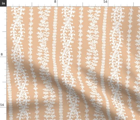 Lei Twist On Nude Fabric Spoonflower