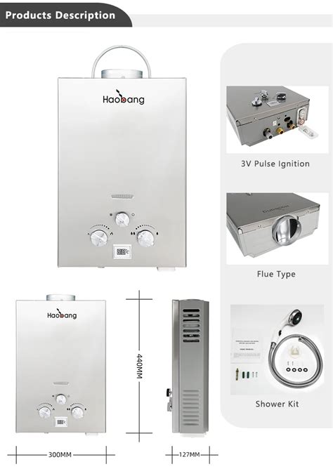 Camper Tent Gas Geyser Shower 6l Tankless Instant Gas Hot Water Heater Buy Gas Hot Water