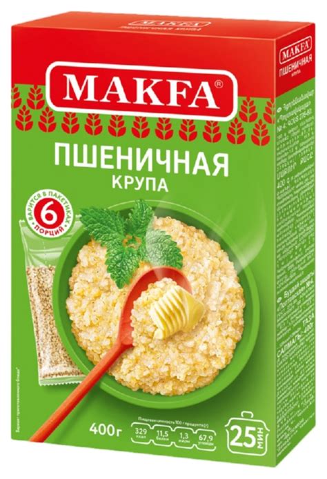 Пшеничная крупа МАКФА карт/уп 400г - Интернет-магазин продуктов питания ...