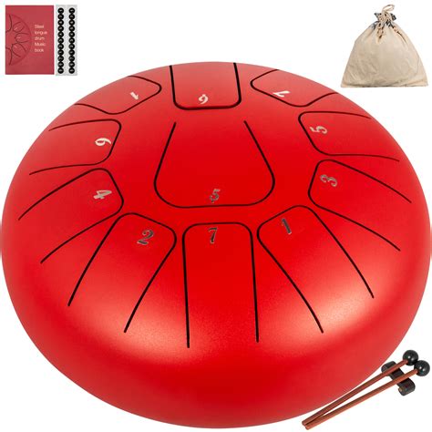 Vevor Steel Drum 11 Notes Percussion Instrument 8 Inches Tongue Drum