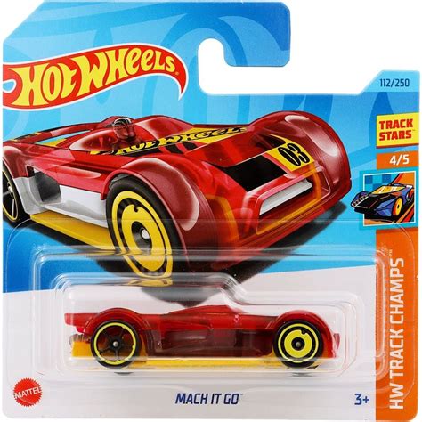 Mach It Go HW Track Champs Röd Hot Wheels
