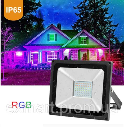 Светодиодный прожектор RGB 50W Lemanso LMP76-50 (цветной)+пульт, цена ...