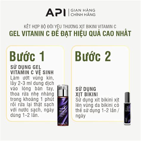 Mua Xịt Bikini khử mùi giảm thâm vùng kín xịt thơm Bikini Vitamin C API xịt thơm và kháng