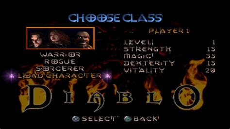 Diablo All Characters Ps1 Youtube