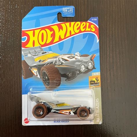 Mattel Toys Hot Wheels Baja Blazers Silver Blade Raider Racecar Poshmark