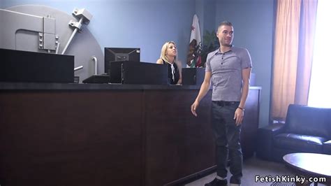 Banker Blonde Anal Fuckedi N Rope Bondage