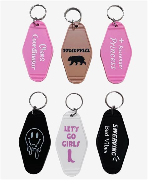 Motel Keychain Retro Motel Keychains Car Trending Keychains Driving