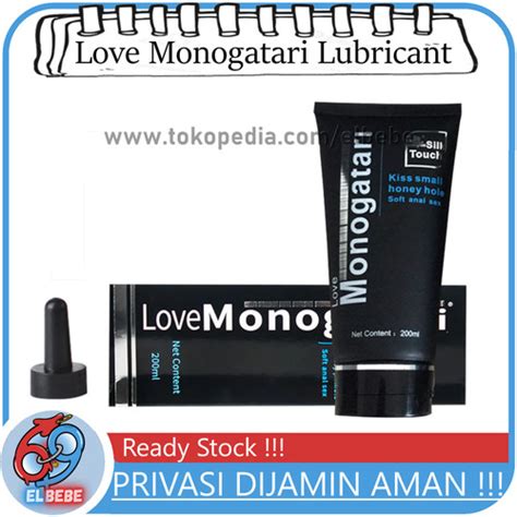 Jual Love Monogatari Lubricant Original Silk Touch|Black Lube Pelumas ...