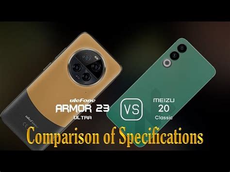 Ulefone Armor 23 Ultra Vs Meizu 20 Classic A Comparison Of