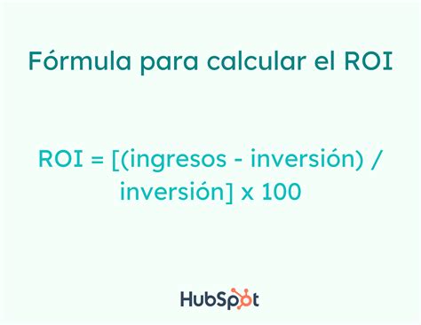 Roi Formula