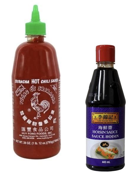 Amazon Huy Fong Sriracha Hot Chili Sauce Oz Pack And Lee Kum Kee Hoisin Sauce Oz
