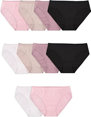 Fruit Of The Loom Women S Underwear Cotton Bikini Panty Multipack At Amazon Womens Clothing Store