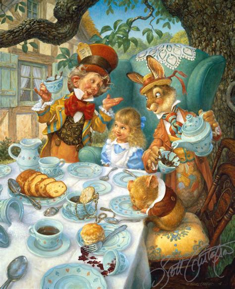 A Mad Tea Party The Art Of Scott Gustafson