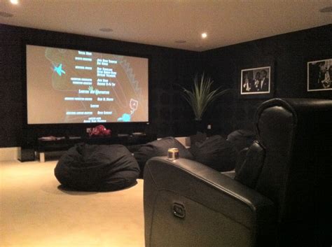 Home Theater With Bean Bag Chairs