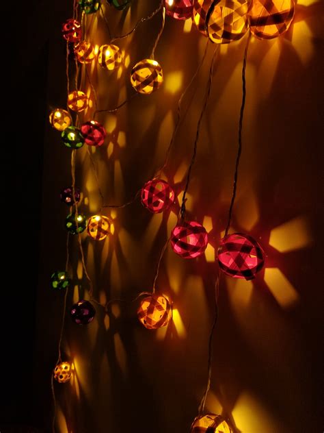 bamboo string lights multicolour cottage furnish