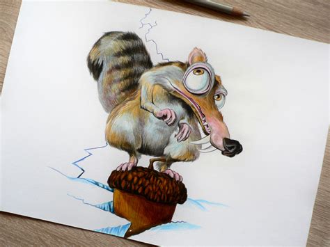 Scrat - Ice Age Squirrel by PKczmczk4Art on DeviantArt