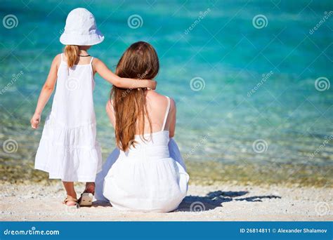 Mother And Daughter On Tropical Vacation Stock Image Image 26814811