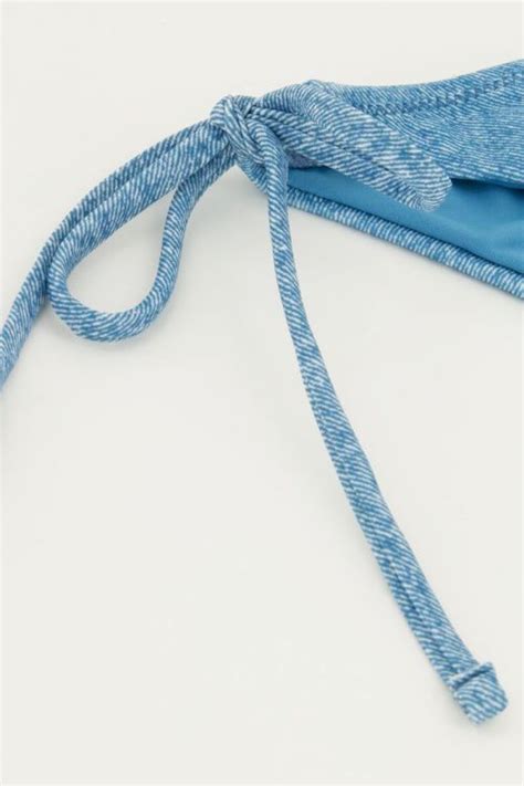 Blauwe Denim Bikini Set Triangel My Jewellery