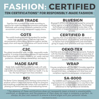 Sustainable Fashion Infographics | True Style