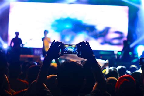Premium Photo People Enjoying Music Concert At Night