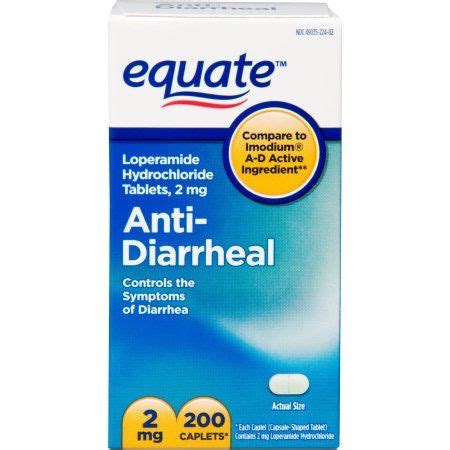 Equate Anti Diarrheal Caplets Survival Prepping Food Easy Home