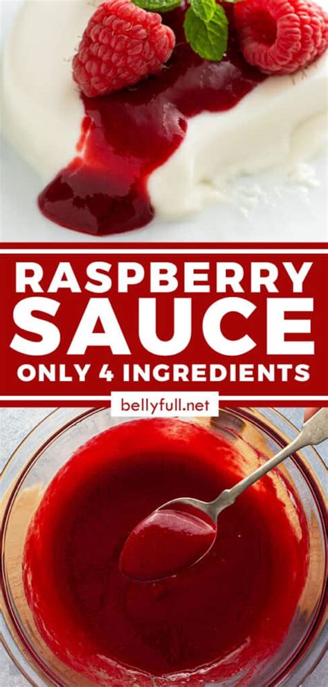 Easy Raspberry Sauce Belly Full