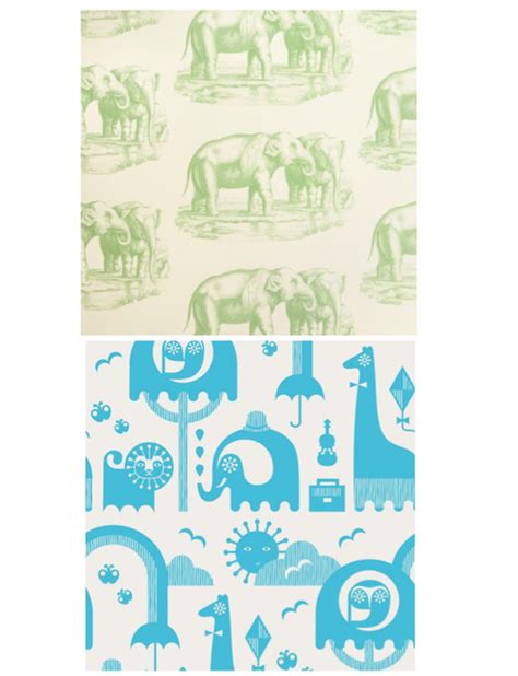 Elephant wallpaper for the nursery.. - motherburg