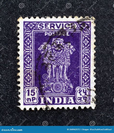 Four Indian Lions Capital of Ashoka Pillar Editorial Photography