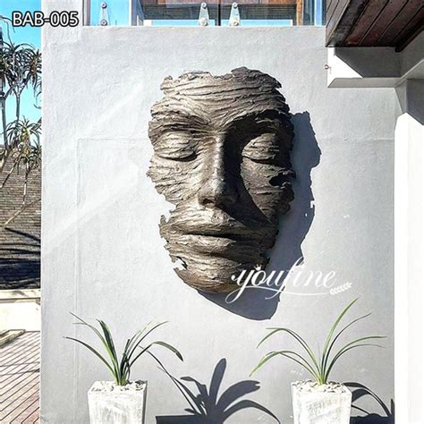 abstract bronze large face sculpture youfine art sculpture