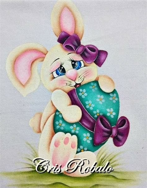 Pin de rosa lozovei em coelhos pinturas | Coelhinhos de desenho ...