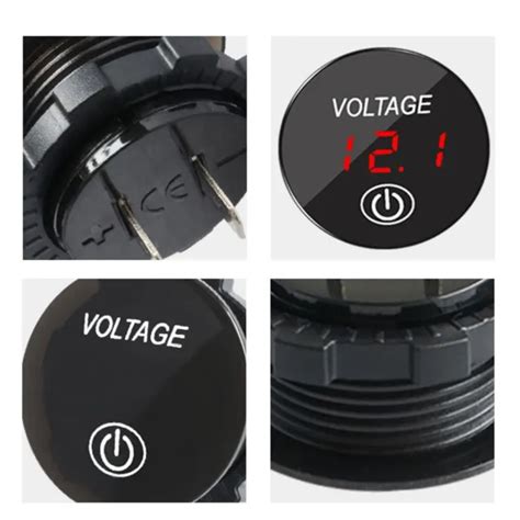 DC 12V 24V LED PANNEAU NUMÉRIQUE Voltage Voltmètre Affichage Moto