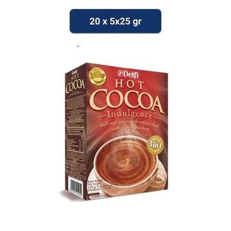 Jual Delfi Hot Cocoa Minuman Coklat X Gr Shopee Indonesia