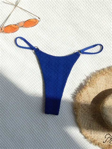 Shein Shein Swim Sxy Solid Thong Bikini Bottom Shein Usa