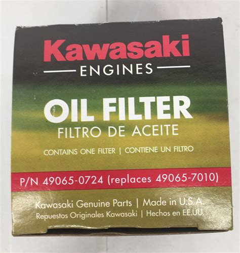 Kawasaki 49065 0724 Lawn Mower Oil Filter Replaces 49065 7010 Oem Ebay