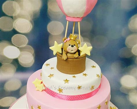 Pink Hot Air Balloon Cake By Urvi Zaveri Cakesdecor