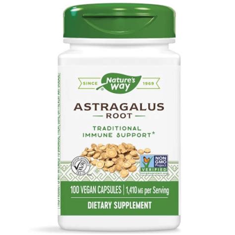 Астрагал (корен), Astragalus 470 мг х 100 капсули Nature’s Way • Цена ...