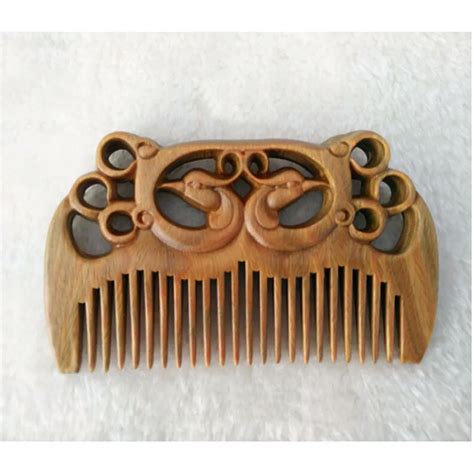 1 шт. ручная работа зеленый сандаловое дерево анти-алопеция деревянная ...