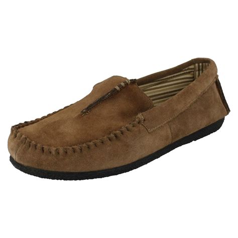 Clarks Mens Moccasin Style Slippers Kite Driver EBay