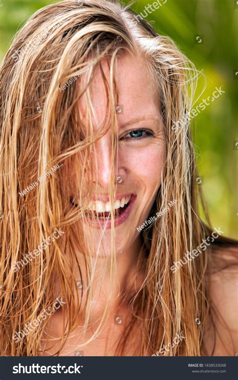 Beautiful Blonde Woman Tropical Resort Stock Photo Shutterstock