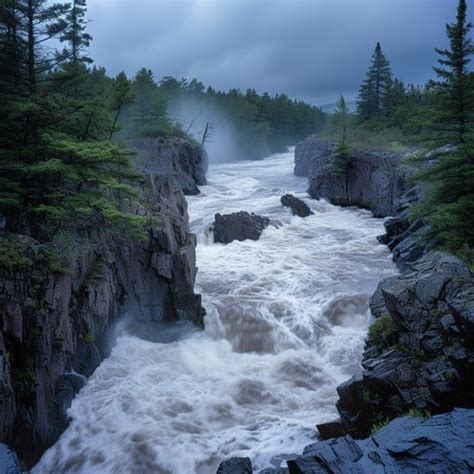 raging river gorge photo river gorge forest