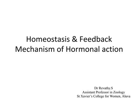 SOLUTION Homeostasis Feedback Mechanism Studypool