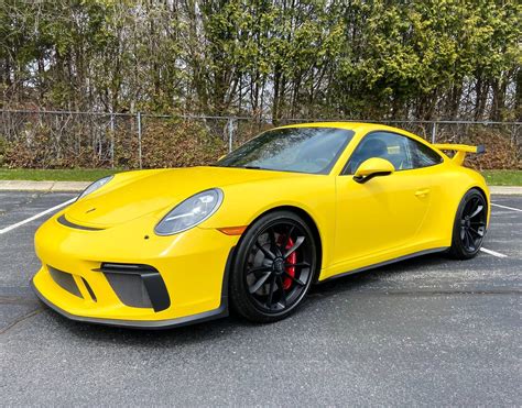 K Mile Porsche Gt Racing Yellow Pcarmarket