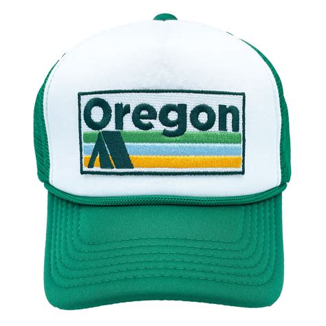 Kids Oregon Trucker Hat ages 2-12 Retro Camping Oregon - Etsy