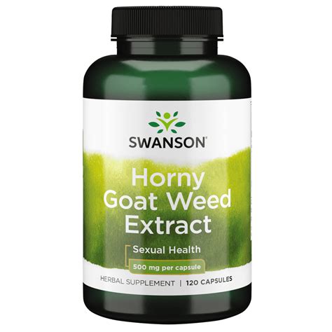 Swanson Horny Goat Weed Extract 500 Mg 120 Capsules Walmart