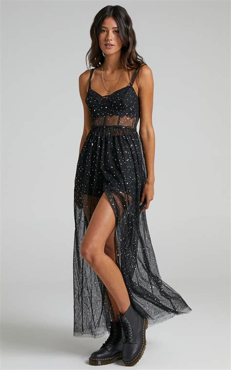Stunning View Dress In Sheer Black Mesh | Sheer dress, Coachella outfit