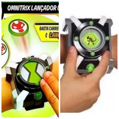 Kit Rel Gio Omnitrix De Luxo E Lan Ador De Discos Ben R