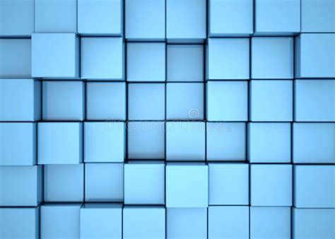 blue cube background stock illustration illustration  generate