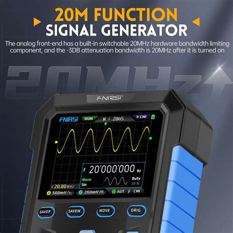 FNIRSI DPOX180H Digital Phosphor Oscilloscope EU Plug Blue